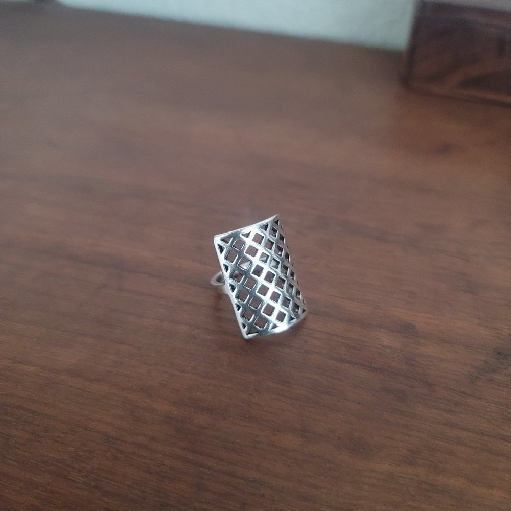 Women's Sterling Silver Ring adjustable 925